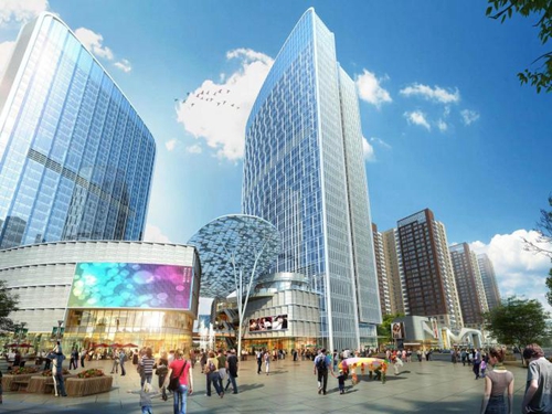阜阳吾悦广场楼栋平面图